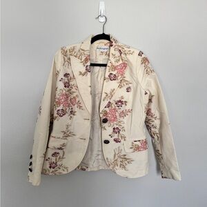 VGUC Vintage Marks & Spencer Autograph Embroidered Blazer